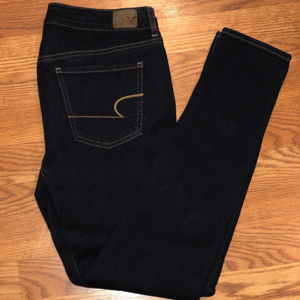 American Eagle Dark Wash Super Stretch Jeggings